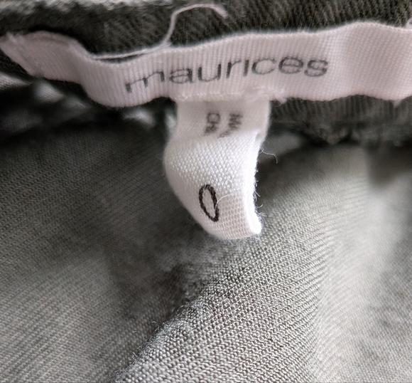 Maurice's Army Green Sleeveless Cardigan Vest - Picture 8 of 13